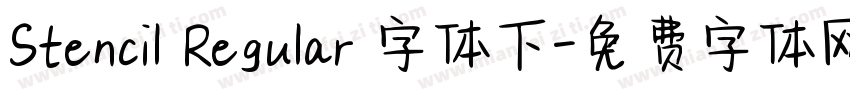 Stencil Regular 字体下字体转换